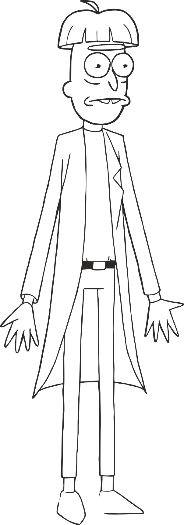 Rick Morty 6 Realistic Sketch Drawing Svg Free Vectors